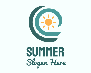 Ocean Wave Summer logo design