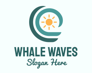 Ocean Wave Summer logo design