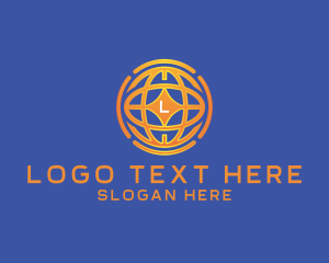 World - International Global Logistics logo design