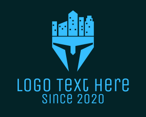 Cityscape - Building City Helmet logo design