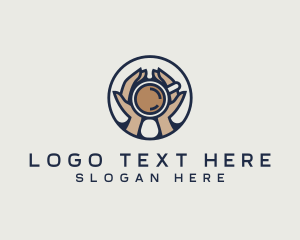 Tearoom - Coffee Mug Hands logo design