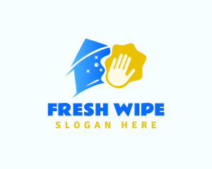 Wipe - Hand Wipe House Cleaner logo design