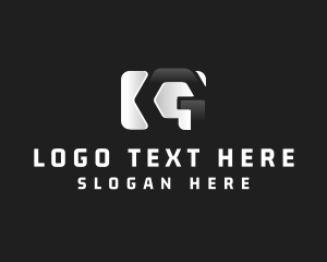 Black And White - 3D Photographer Letter G logo design