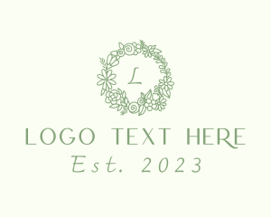 Eco - Botanical Floral Garden logo design