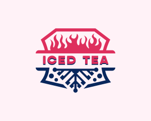 Fire Ice Temperature logo design