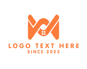 Letter M - Generic Home Interior Designer logo design