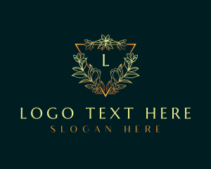 Salon - Elegant Flower Ornament logo design