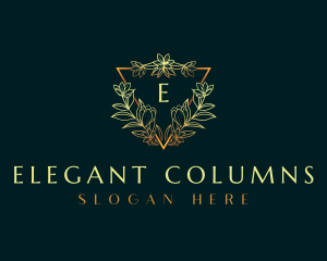 Elegant Flower Ornament logo design