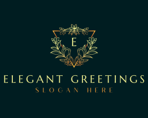 Elegant Flower Ornament logo design