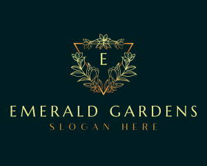 Elegant Flower Ornament logo design