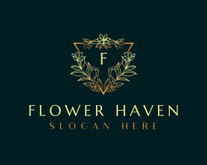 Elegant Flower Ornament logo design