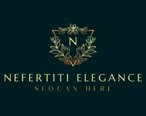 Elegant Flower Ornament logo design