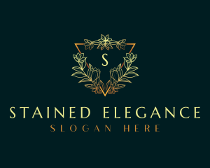 Elegant Flower Ornament logo design