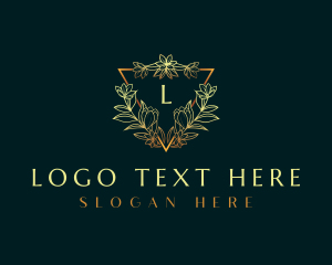 Interior - Elegant Flower Ornament logo design