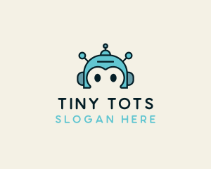 Toddler - Robot Head Toy logo design