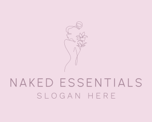 Bare - Floral Feminine Body logo design