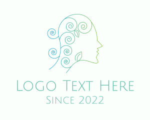 Thinking - Organic Psychology Mental Health logo design
