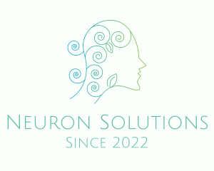 Neuron - Organic Psychology Mental Health logo design