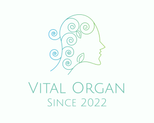 Organic Psychology Mental Health  logo design