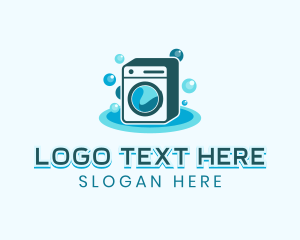 Laundromat - Washing Machine Laundromat logo design