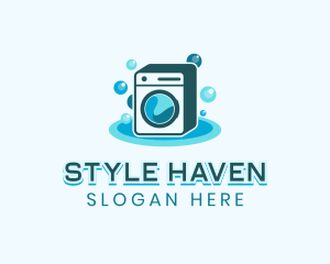 Laundromat - Washing Machine Laundromat logo design