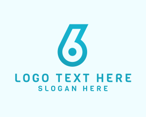 Sixth - Generic Gradient Number 6 Company logo design