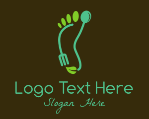 Footwear - Eco Footprint Cutlery logo design