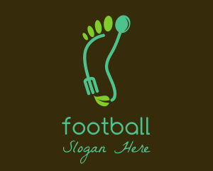 Footwear - Eco Footprint Cutlery logo design