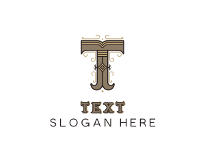 Antique Brand Artisan Letter T logo design