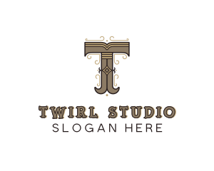 Antique Brand Artisan Letter T logo design