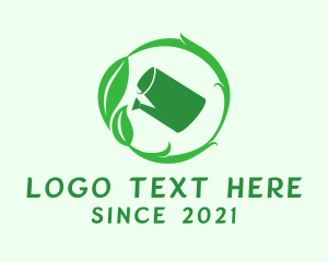 Eco Friendly - Plant Watering Can logo design