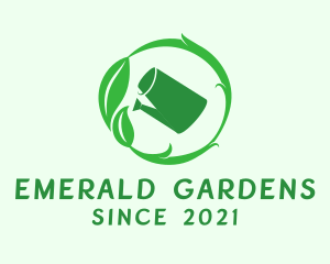 Plant Watering Can  logo design