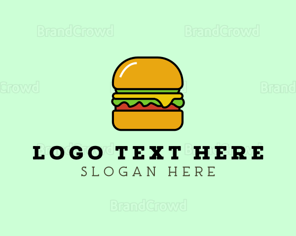 Veggie Burger Meal Logo