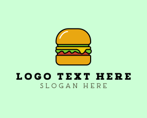 Diner - Veggie Burger Meal logo design
