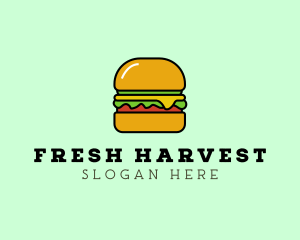 Veggie - Veggie Burger Meal logo design