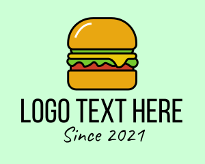 Veggie Burger Shop Logo