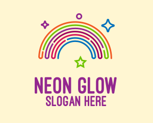 Neon - Colorful Neon Rainbow logo design