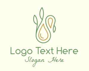 Massage - Lemongrass Essential Oil logo design