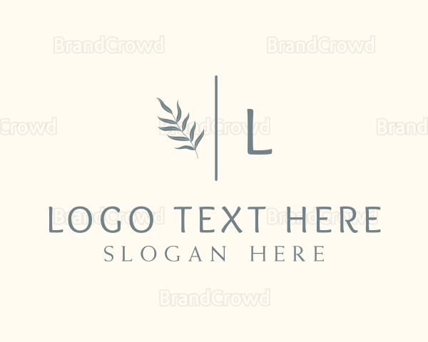 Organic Beauty Leaf Logo