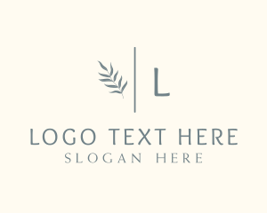 Clothing Line - Organic Beauty Leaf logo design