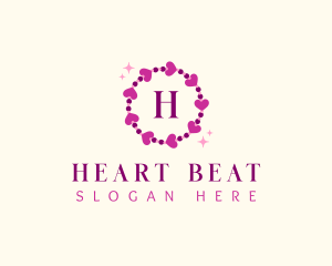 Heart Beads Bracelet logo design