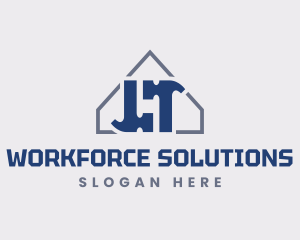 Labor - Hammer House Repair logo design