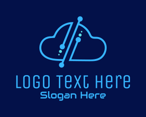 Weather Channel - Digital Tech Cloud logo design