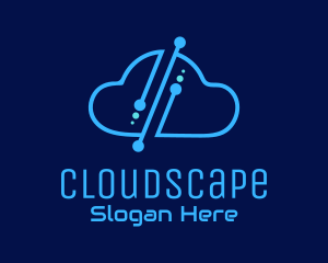 Digital Tech Cloud logo design