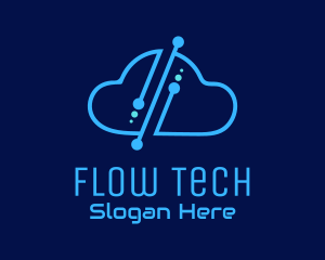 Digital Tech Cloud logo design