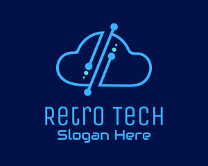 Digital Tech Cloud logo design