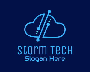 Digital Tech Cloud logo design