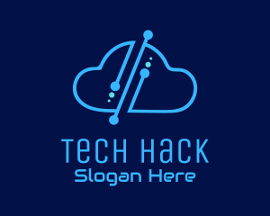 Digital Tech Cloud logo design