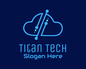 Digital Tech Cloud logo design