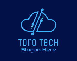 Digital Tech Cloud logo design